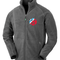Fleece Jacke hellgrau "Roverbayern Lilie" (Merch)